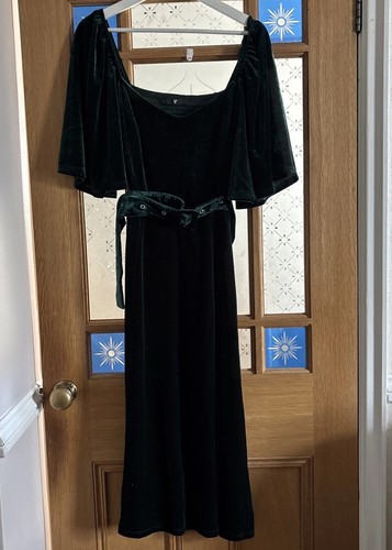 Very velvet green midi - velvet,