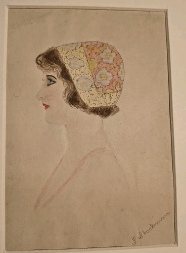 Art deco 1920 - hand, coloured