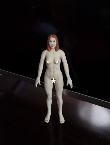 Statuette nude redhead lady - statuette, of