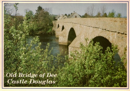 Postcard old bridge dee - postcard,