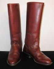 Vintage Australian Made Ian Harold Leather Oxblood Polo/Riding Boots UK 5