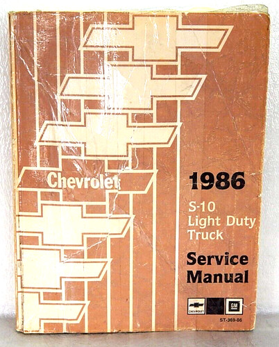 1986 chevrolet light duty - s-10,