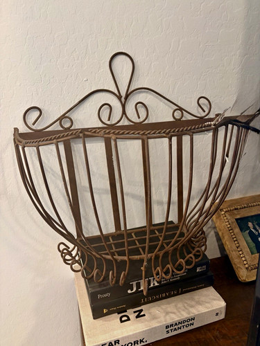 Large vintage wrought iron - wrought,