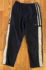 Vintage 90’s Nike Running Training Mesh Lined 2-Tone Baggy Track Pant Adult M