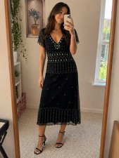 Phase Eight Black Beaded
