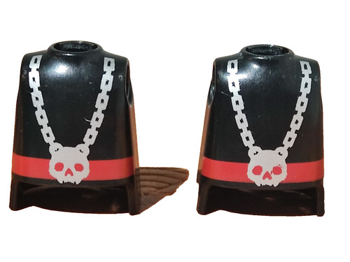 Playmobil torsos black - torsos,
