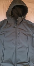 Superdry Windtrekker EVOLUTION/20 Hooded Soft-shell Jacket In Black. Size L