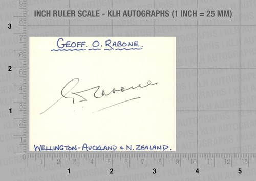 Geoff rabone hand signed - geoff,