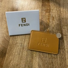 Fendi Embossed Travel Pocket Mirror Card Holder GWP NEW Novelty Gift