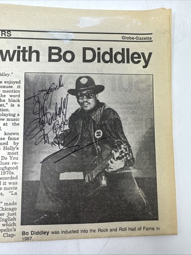 1992 diddley autograph - bo,