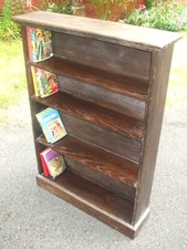 Vintage limed oak bookcase