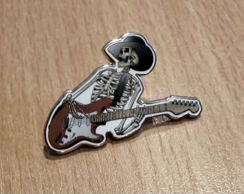 Guitar skeleton pin badge - pin,