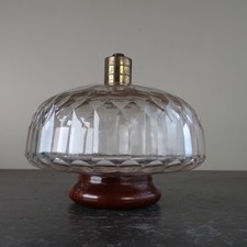 Antique Cut Glass Crystal Lamp