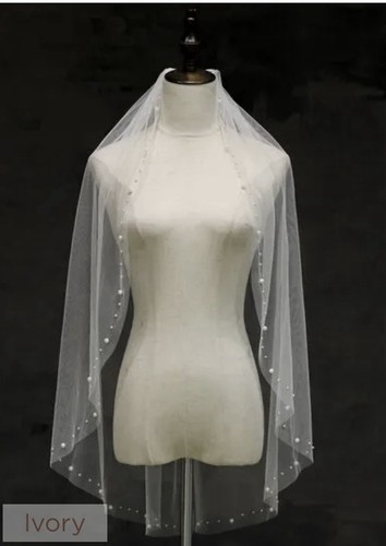 Ivory wedding veil - ,