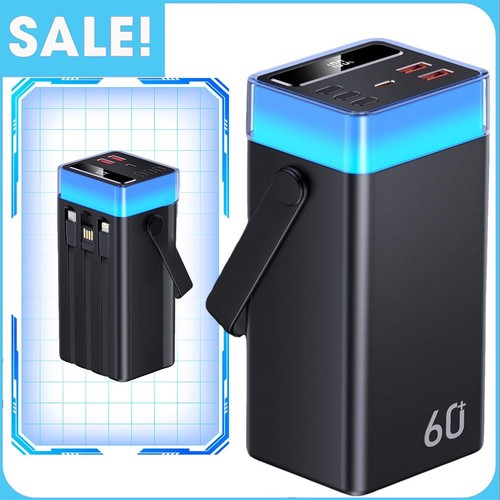 Bank power 60000mah 5w - power, 22.5w