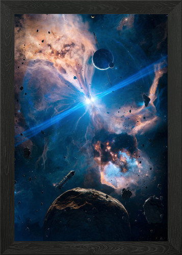 Pulsar framed wall art - framed, poster
