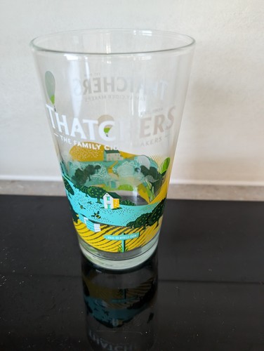 Thatchers myrtle pint glass - thatchers,