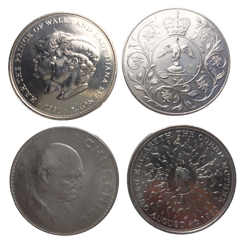 Crown pence coin 1965 to - uk, 25