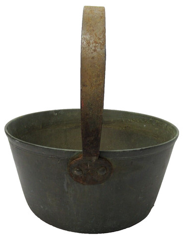 Heavy antique large brass jam - antique,