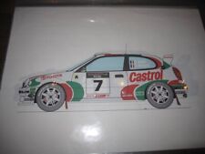 Illustrator Shuichi Furuoka's original drawing of TTE TOYOTA TEAM Corolla WRC