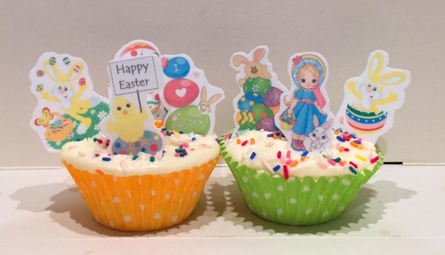 Easter egg cupcake toppers - egg,