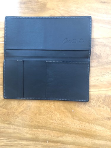 Coutts bank leather cheque - leather,