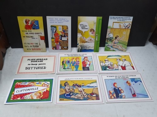 Vintage postcards comic saucy - vintage,