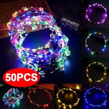 10-50pcs LED Light Up Flower