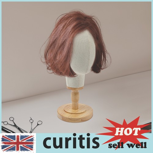 Wig stand holder beige - stand, linen