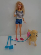 Barbie Doll & Dog Walk And