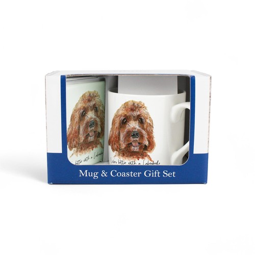 Labradoodle bone china mug - bone,
