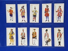 Carreras Black Cat Cigarette Card MILITARY UNIFORMS (1976) Set of 50 in sleeves