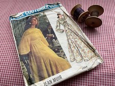 Vogue Couturier Jean Muir Dress 2664 Boho Cottagecore Misses Sz 14 Cut Complete