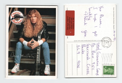 Vintage postcard dave mustaine - vintage,