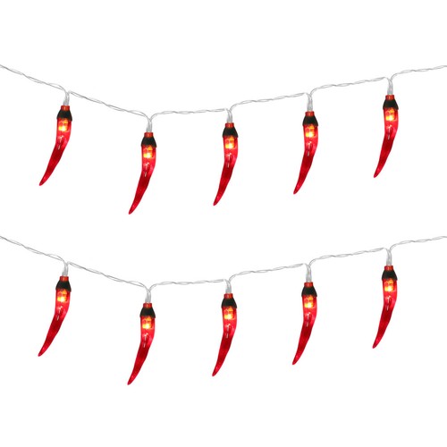 Chili string lights - chili, battery
