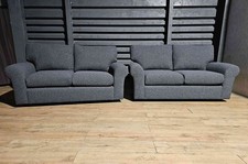 Unused Molton Fabric 2+2 Seater Sofa- Charcoal.