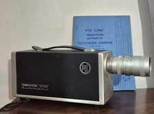 1960s Vintage Pye LYNX 405 625 Line Video Camera Black and White Monochrome