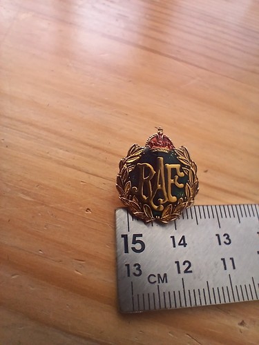 Vintage raf enamel badge - enamel,
