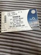 Foo Fighters ticket 18th Nov