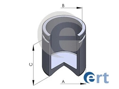 Front piston brake caliper - brake,