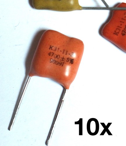 10x 4700pf 7nf silver mica - /, 4.7nf