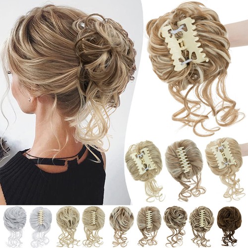 Highlight curly messy bun claw - highlight,