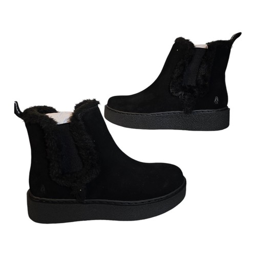 Hush puppies black bella - black, ankle