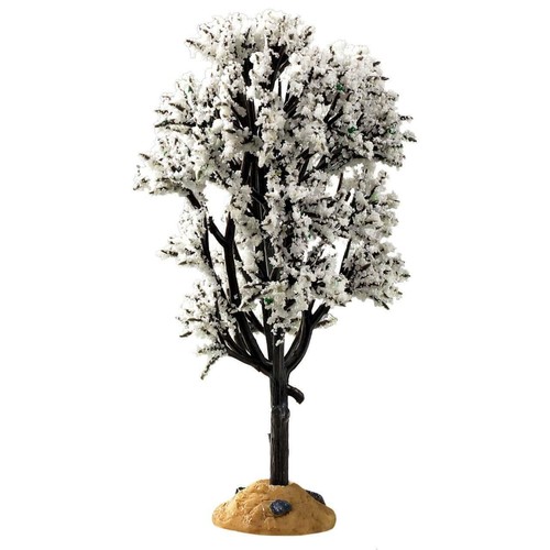 Lemax white hawthorn tree - white,