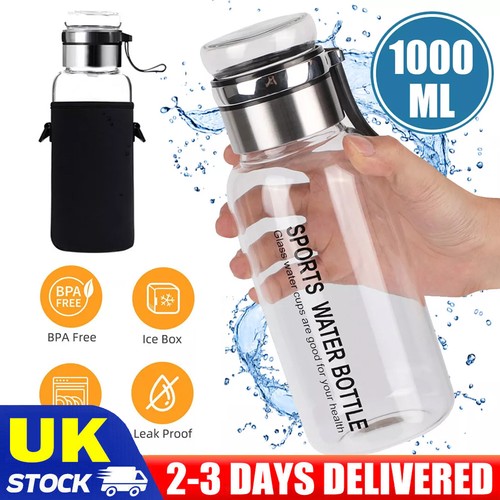 1000ml glass water bottle - 1000ml,