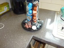 Nespresso Coffee Capsule Clear Pod Holder + 33  Coffee  Capsules