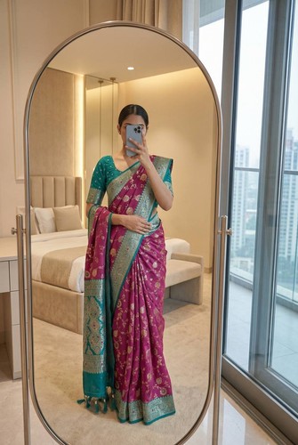 New saree unstitched blouse - saree,