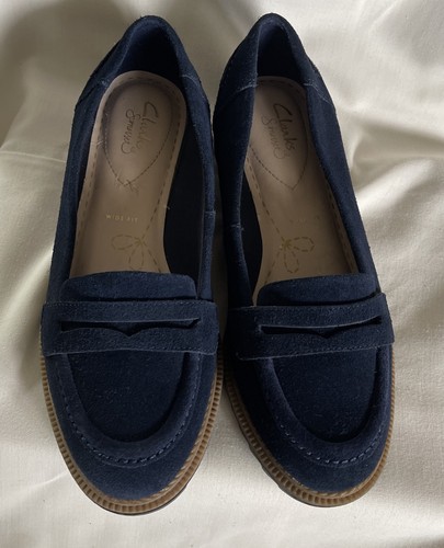 Clarks somerset navy - somerset,