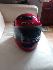 Takachi Tk-80z Motorcycle Crash Helmet Size S In Good Clean Condition