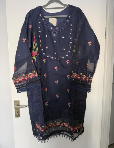 Women blue embroidered - blue,